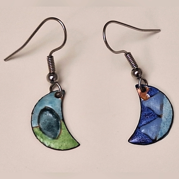 Source Unknown Jewelry - Funky, Dangle | Moon Earrings